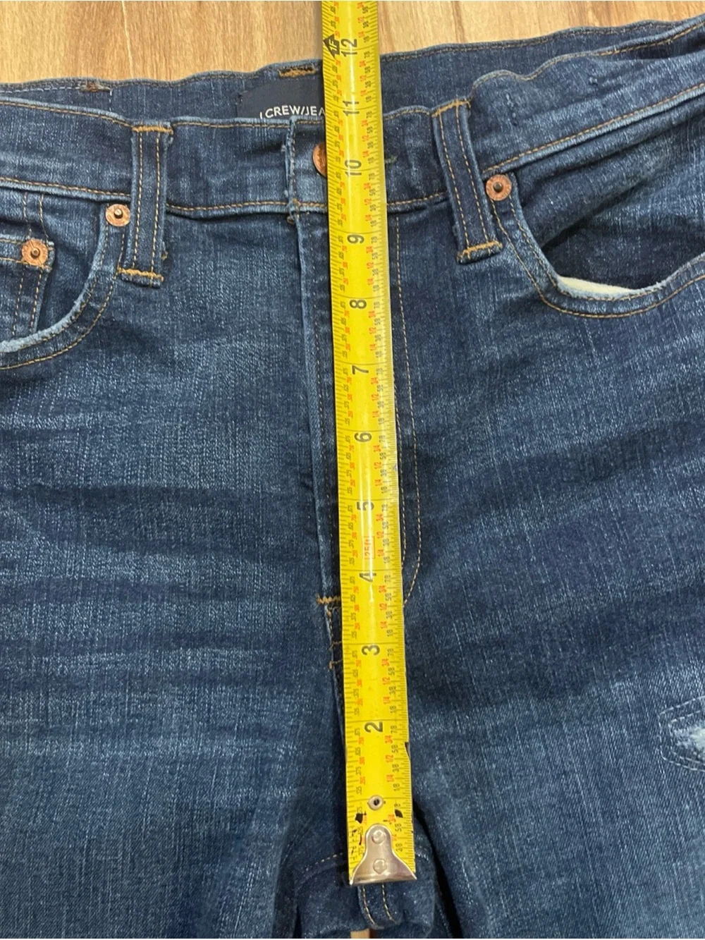 J. Crew Slim Men's Dark Indigo Distressed Jeans